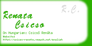 renata csicso business card