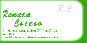 renata csicso business card